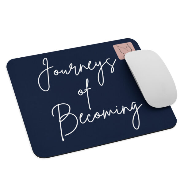 Journeys of Becoming Mrs Mummy PhD® Mouse Pad - Navy